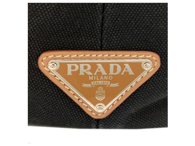 Tote Prada 1BG163 Canapa Tragetasche Schwarz - Ansicht 8