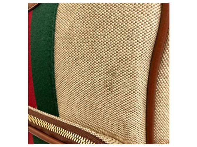 Gucci Sherry Line Canvas Rucksack Braun - Ansicht 11