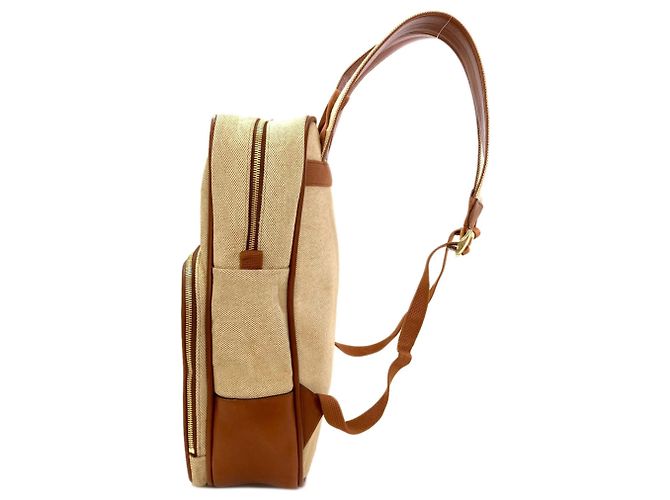 Gucci Sherry Line Canvas Rucksack Braun - Ansicht 3
