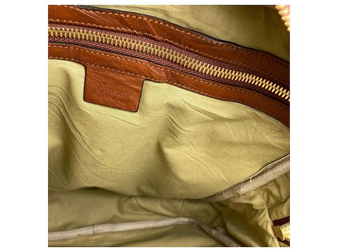 Gucci Sherry Line Canvas Rucksack Braun - Ansicht 8