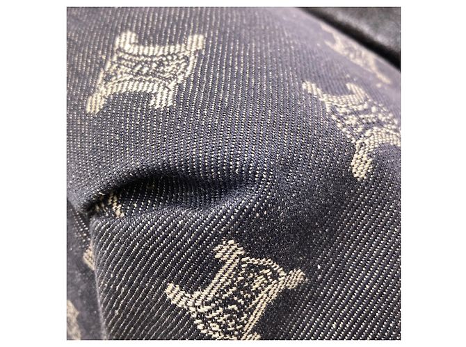 Céline Borsa a mano in denim Macadam di Celine Nero - vista 14