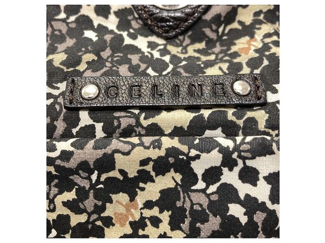 Céline Borsa a mano in denim Macadam di Celine Nero - vista 6