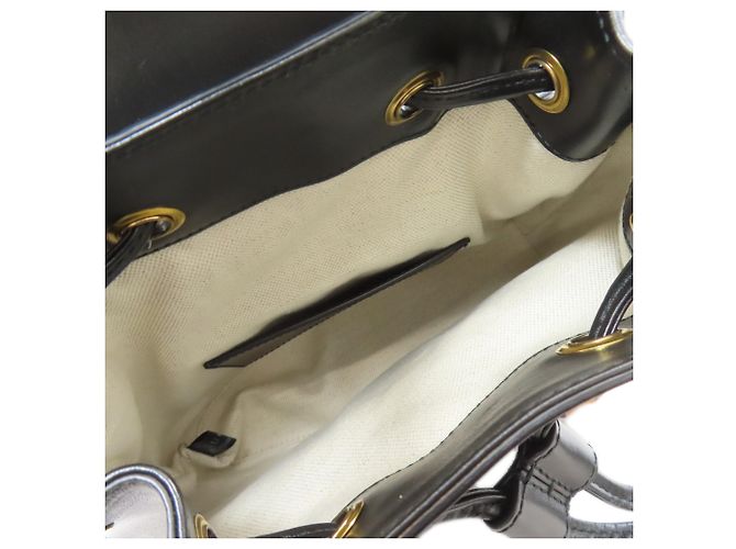 Zaino Gucci Bamboo in pelle di vitello nera Nero - vista 5