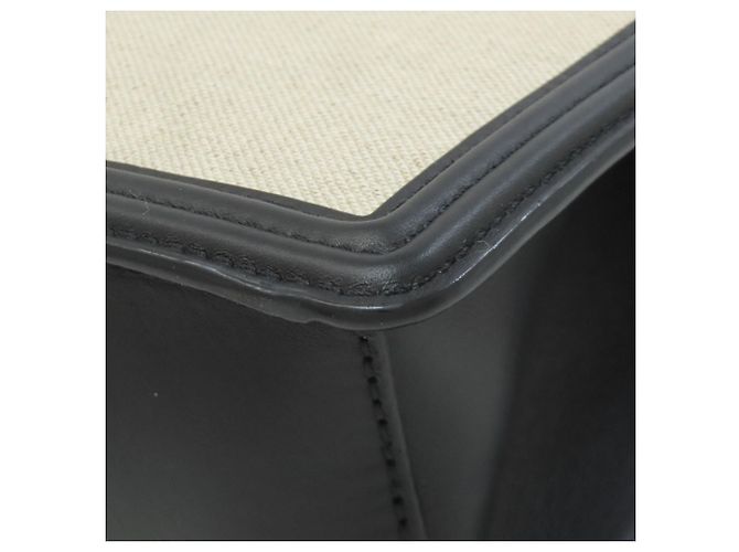 MCM Canvas- und Leder-Shopper Schwarz Beige - Ansicht 19