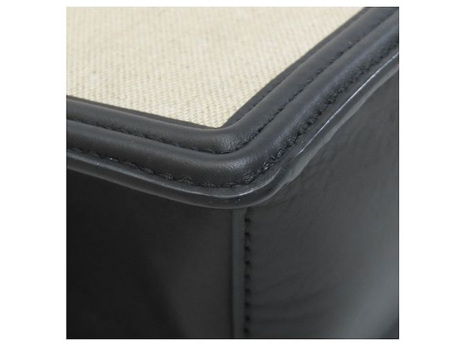 MCM Canvas- und Leder-Shopper Schwarz Beige - Ansicht 20