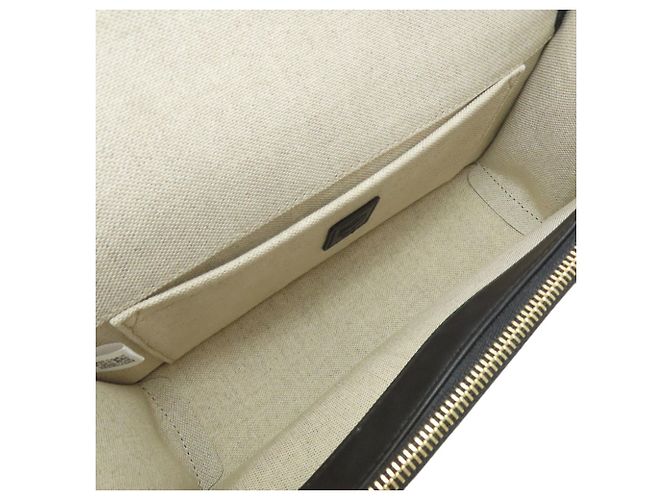 MCM Canvas- und Leder-Shopper Schwarz Beige - Ansicht 5