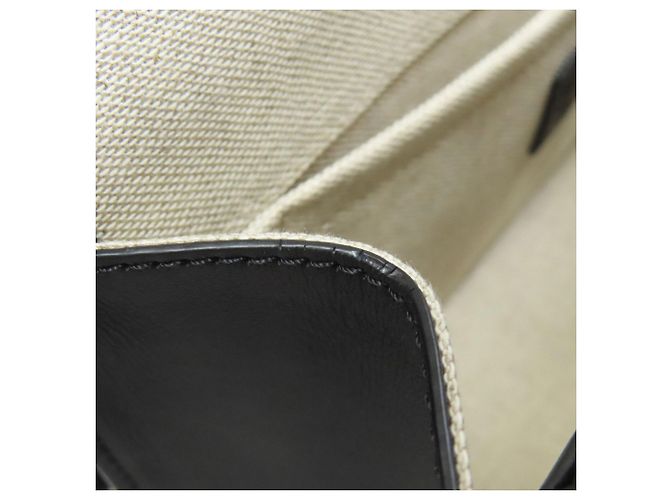 MCM Canvas- und Leder-Shopper Schwarz Beige - Ansicht 9