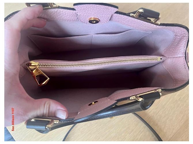 Borsa Louis Vuitton Brittany Damier Ebene Pelle Rosa - vista 4