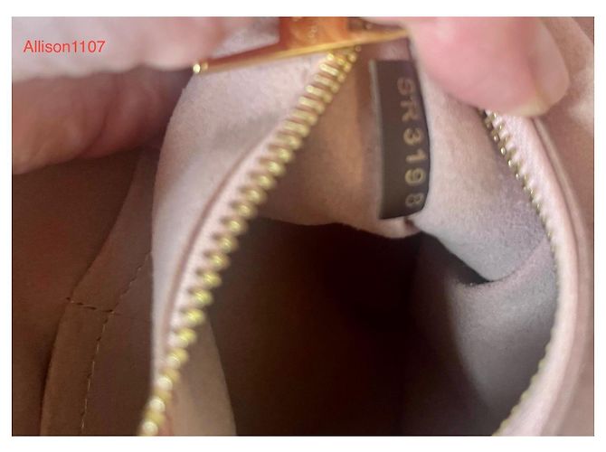 Borsa Louis Vuitton Brittany Damier Ebene Pelle Rosa - vista 5