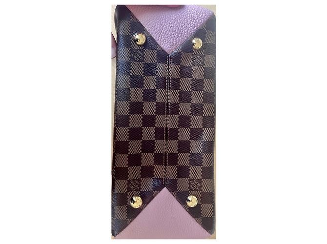 Borsa Louis Vuitton Brittany Damier Ebene Pelle Rosa - vista 8
