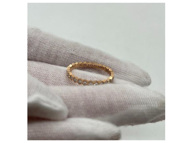 Anello Chaumet in oro rosa e diamanti D'oro - vista 5