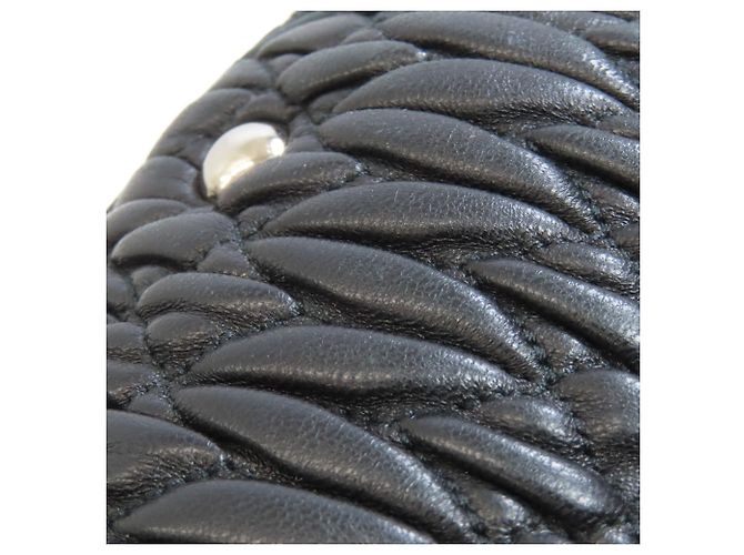 Borsa Miu Miu Matelassé 2 in 1 Nero - vista 15