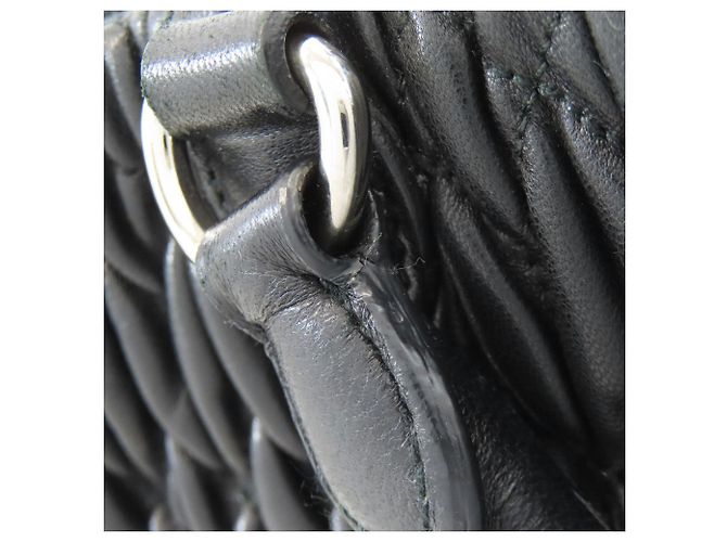 Borsa Miu Miu Matelassé 2 in 1 Nero - vista 18