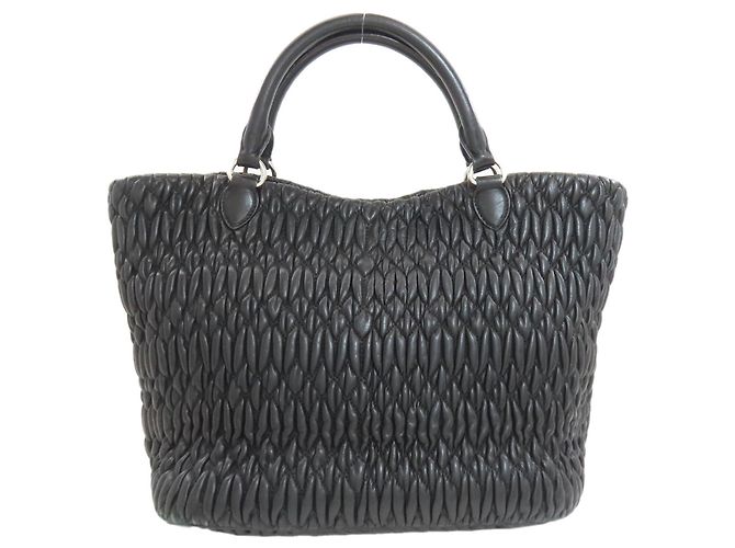 Borsa Miu Miu Matelassé 2 in 1 Nero - vista 2