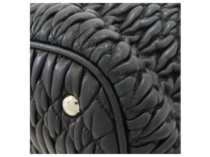 Borsa Miu Miu Matelassé 2 in 1 Nero - vista 22