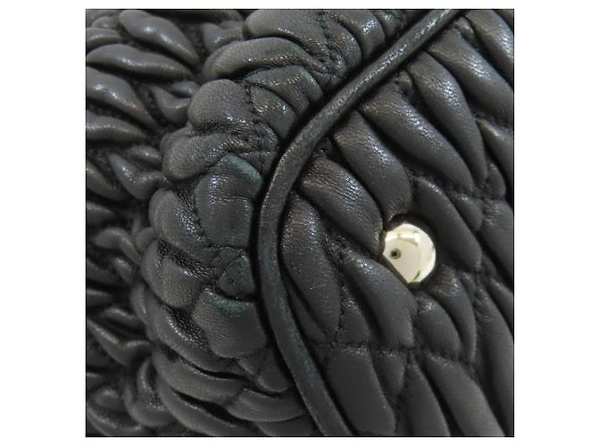 Borsa Miu Miu Matelassé 2 in 1 Nero - vista 23