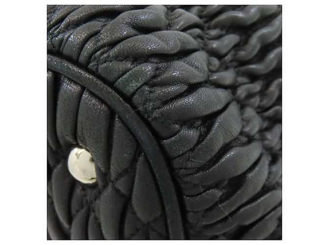 Borsa Miu Miu Matelassé 2 in 1 Nero - vista 24