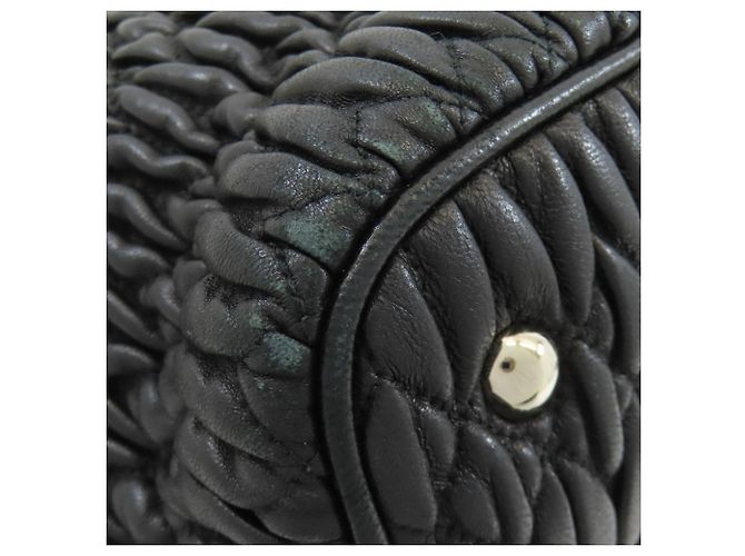 Borsa Miu Miu Matelassé 2 in 1 Nero - vista 25