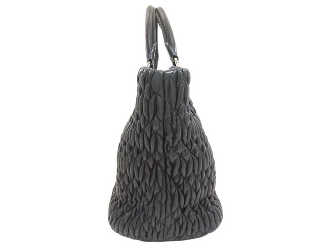 Borsa Miu Miu Matelassé 2 in 1 Nero - vista 3