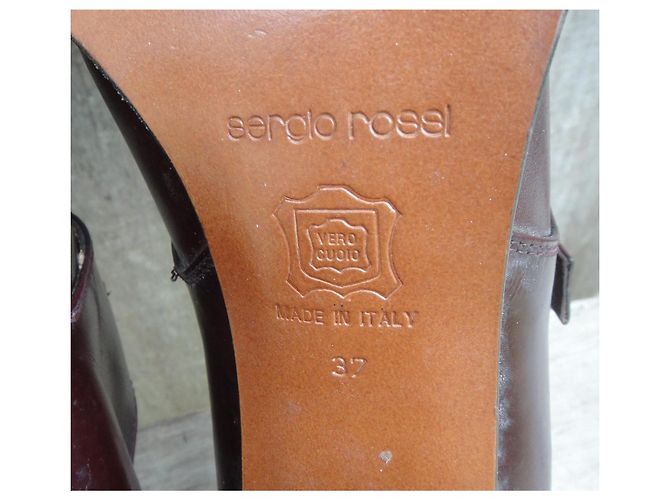 Botines Sergio Rossi Horse de piel marrón Castaño - vista 10