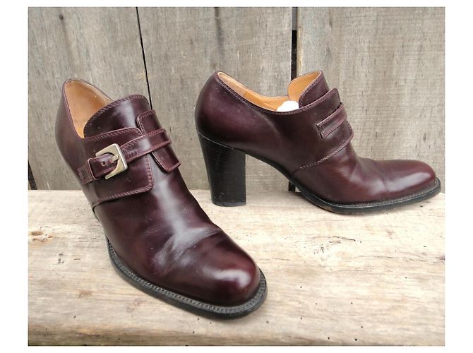Botines Sergio Rossi Horse de piel marrón Castaño - vista 2