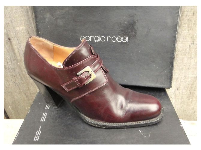 Botines Sergio Rossi Horse de piel marrón Castaño - vista 6