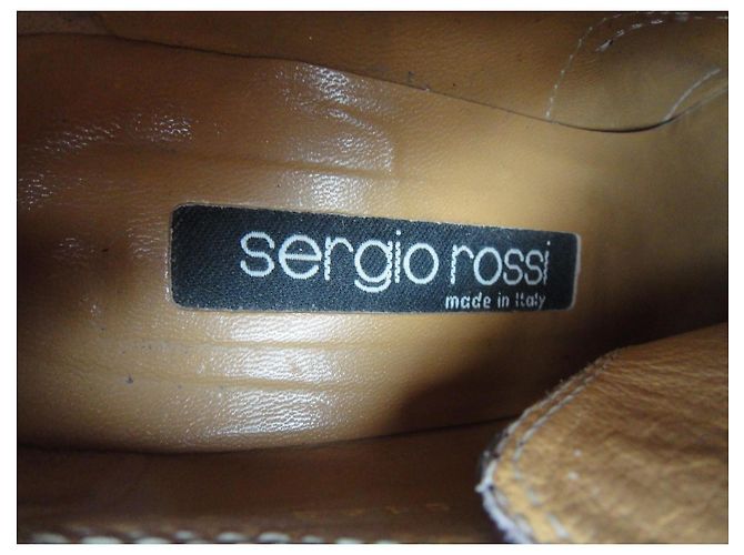 Botines Sergio Rossi Horse de piel marrón Castaño - vista 7