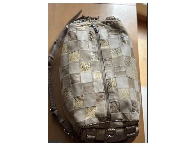 Edizione Limitata "Patchwork Esotico" Borsa "Bowling Bag" Convertibile Esclusiva di Dolce & Gabbana. Beige Taupe Marrone chiaro - vista 4