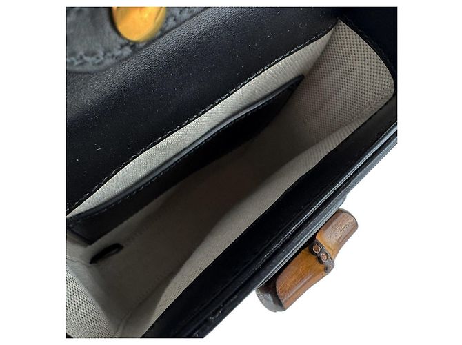 Borsa a spalla in pelle nera Gucci Nero - vista 5
