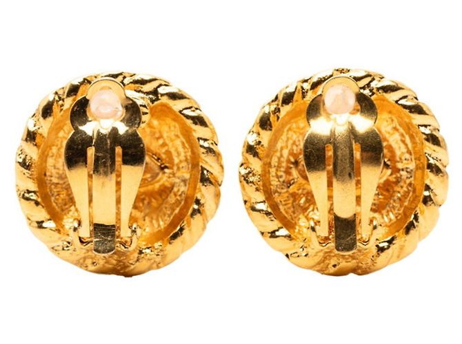 Chanel Coco Mark Clip Ohrringe Golden - Ansicht 2