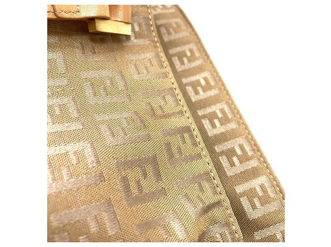 Fendi Zucca-Muster Canvas-Handtasche Braun - Ansicht 13