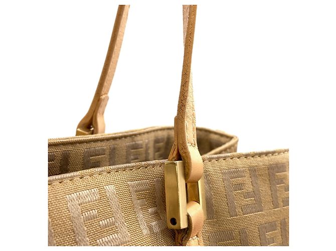 Fendi Zucca-Muster Canvas-Handtasche Braun - Ansicht 15