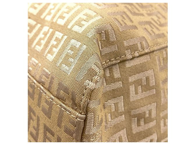 Fendi Zucca-Muster Canvas-Handtasche Braun - Ansicht 18