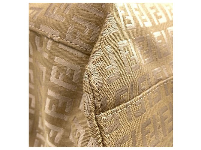 Fendi Zucca-Muster Canvas-Handtasche Braun - Ansicht 19
