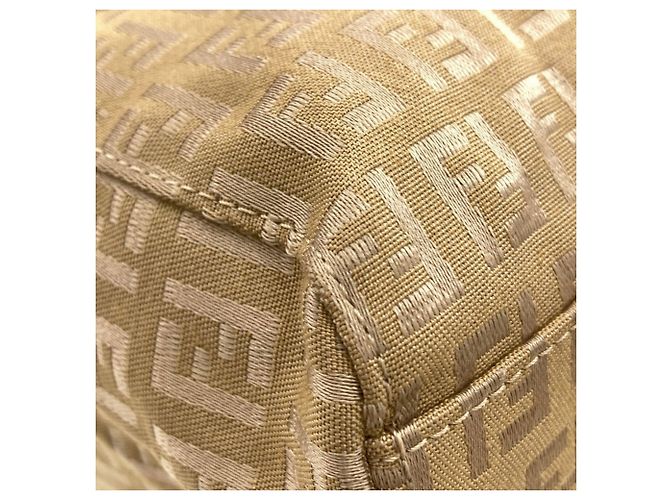Fendi Zucca-Muster Canvas-Handtasche Braun - Ansicht 21