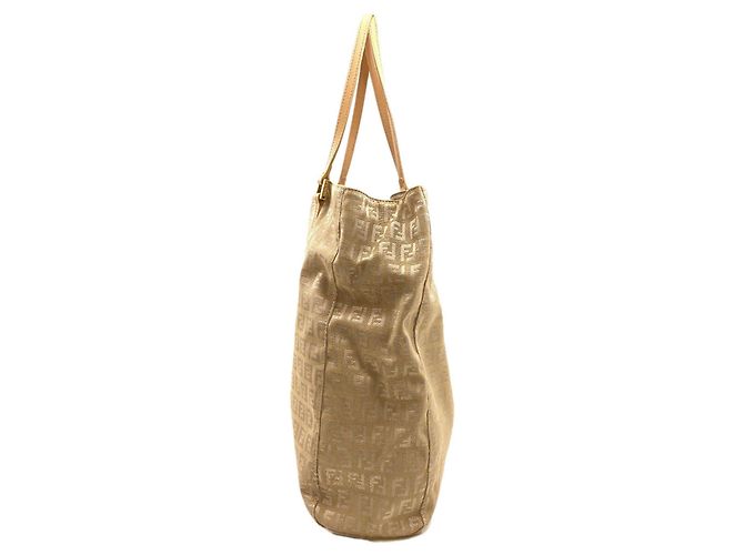 Fendi Zucca-Muster Canvas-Handtasche Braun - Ansicht 3
