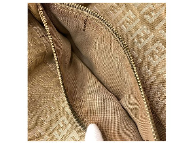 Fendi Zucca-Muster Canvas-Handtasche Braun - Ansicht 7