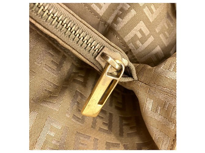 Fendi Zucca-Muster Canvas-Handtasche Braun - Ansicht 8