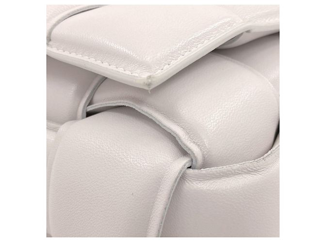 Bolso maxi Chain Cassette de Bottega Veneta Blanco - vista 18