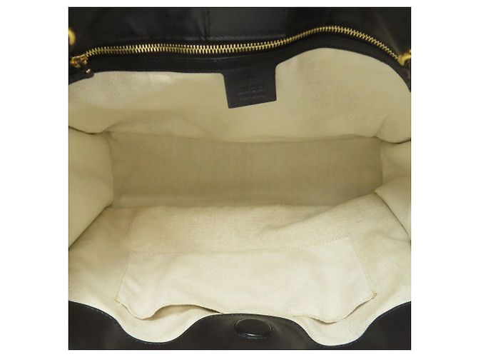 Borsa Tote Horsebit Gucci Nero - vista 5