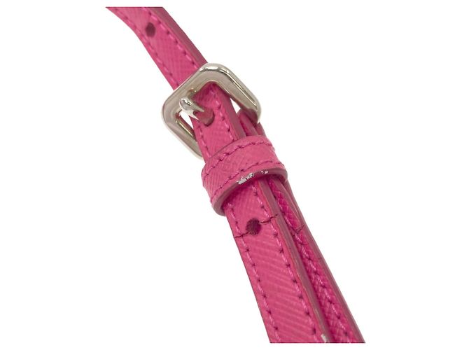 Borsa a Spalla Prada Tessuto Inpunto 2 Vie Rosa - vista 16