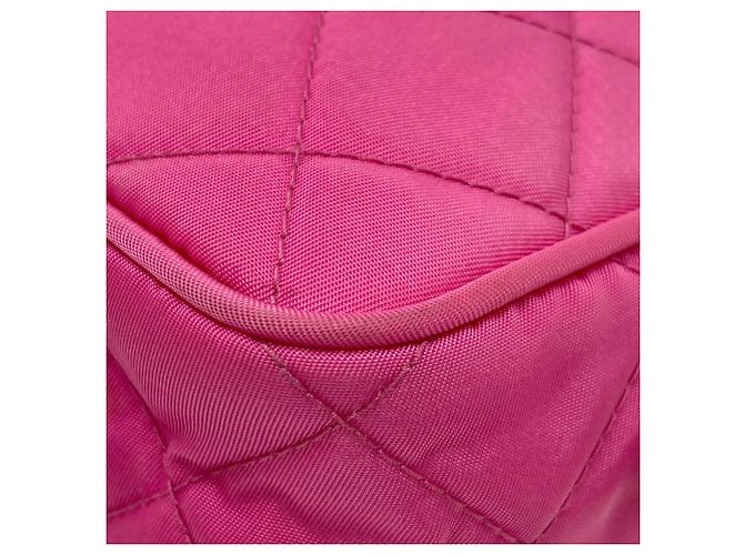 Borsa a Spalla Prada Tessuto Inpunto 2 Vie Rosa - vista 20