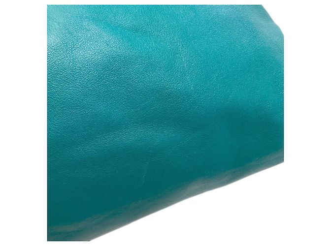 Grüne Leder-Schultertasche von Bottega Veneta - Ansicht 11