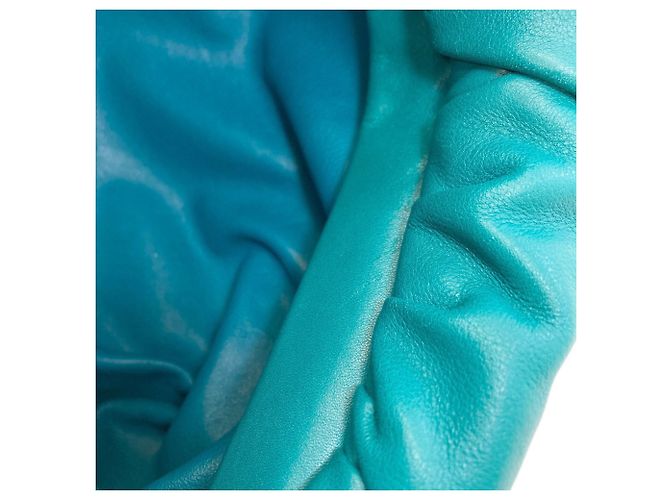 Grüne Leder-Schultertasche von Bottega Veneta - Ansicht 8