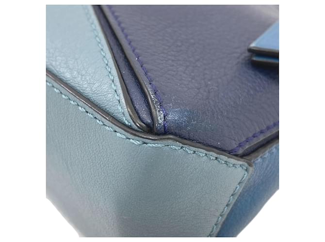 Borsa a Spalla Puzzle Loewe Blu - vista 19