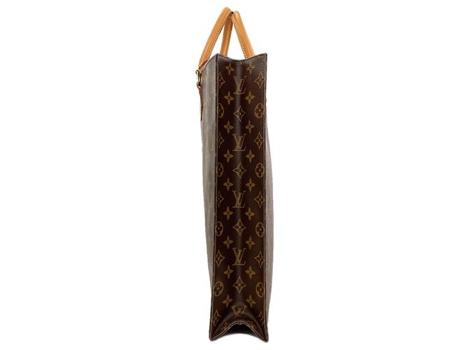 Borsa Tote Sac Plat Monogram Louis Vuitton Monogramma - vista 3