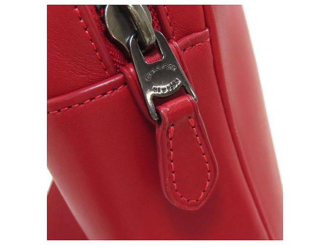 Mochila/Daypack Conversível Coach C6877 Graham em Couro Vermelho - vista 12