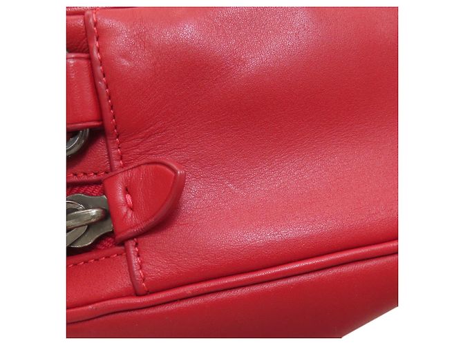 Mochila/Daypack Conversível Coach C6877 Graham em Couro Vermelho - vista 13