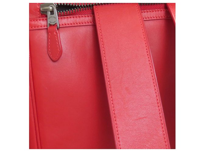 Mochila/Daypack Conversível Coach C6877 Graham em Couro Vermelho - vista 20