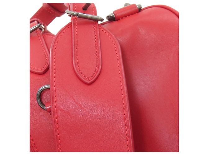 Mochila/Daypack Conversível Coach C6877 Graham em Couro Vermelho - vista 21